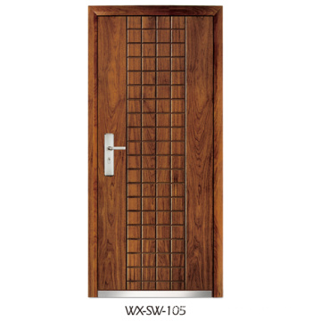 Expert Supplier Steel Wooden Door (WX-SW-105)